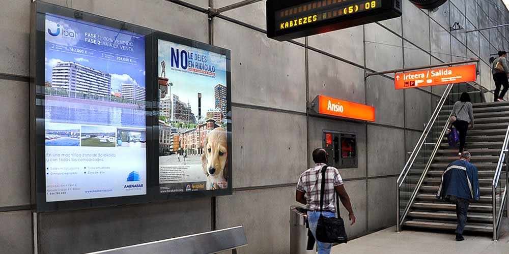 Publicidad Metro Bilbao