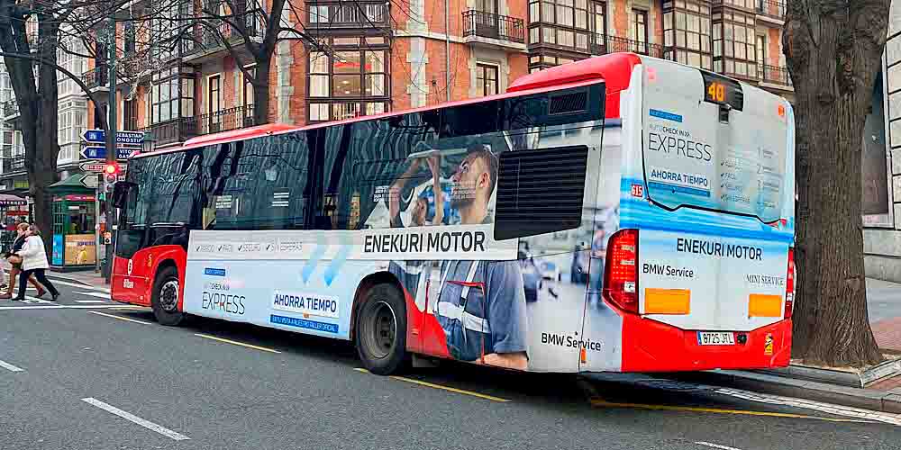 Publicidad en Autobus de Bilbao
